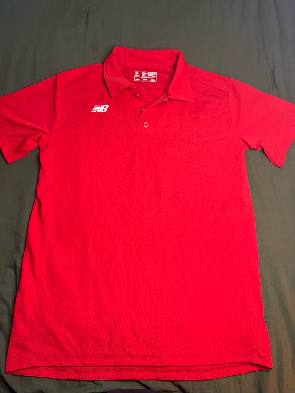 New Balance Men’s Red Performance Polo